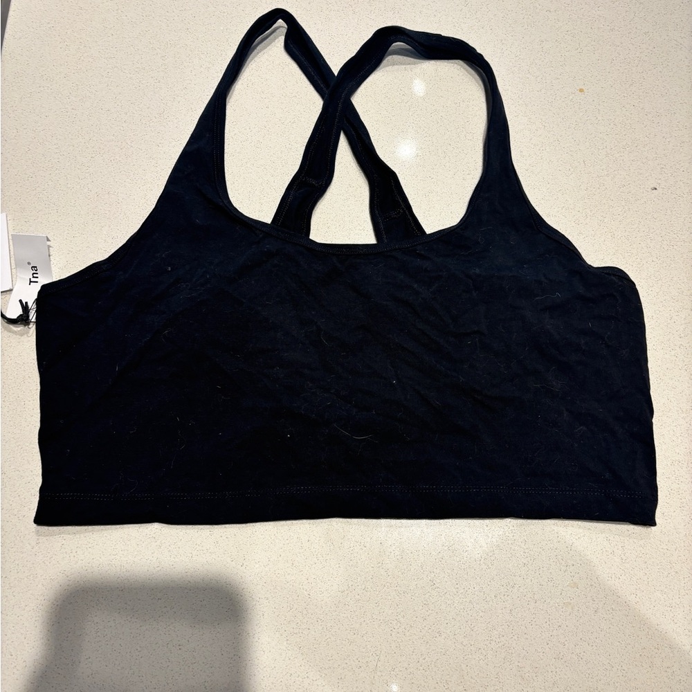 TNA Black Racerback Sports Bra Top